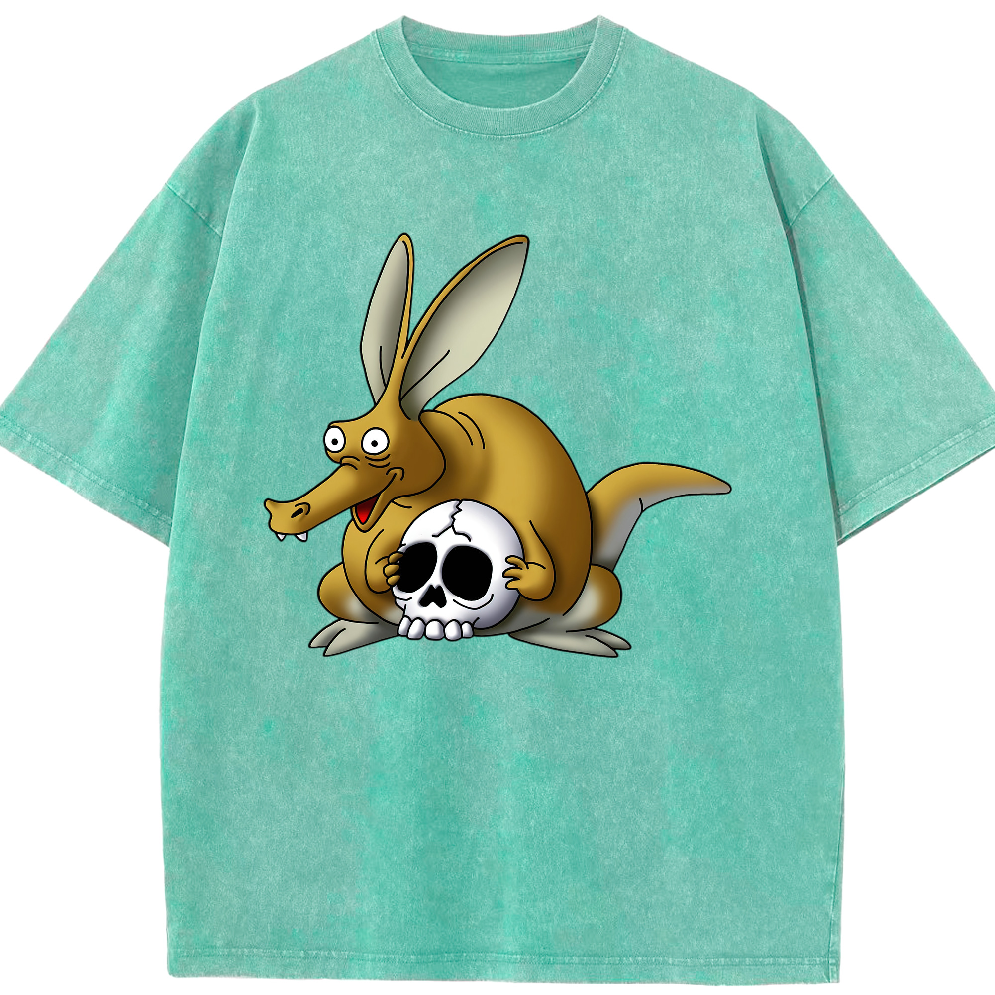 （画像用） ドラゴンクエスト Doragon Kuesuto Dragon Quest 綿100% ヴィンテージ風 半袖Tシャツ（フロントプリント）
